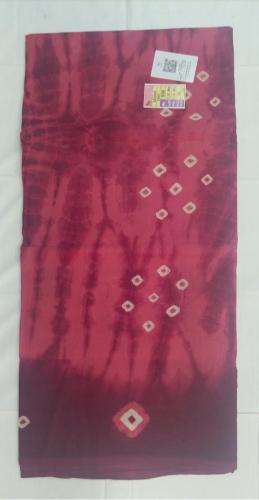 PL COTTON SAREES WITH WAX DOT PRINT DESIGNS